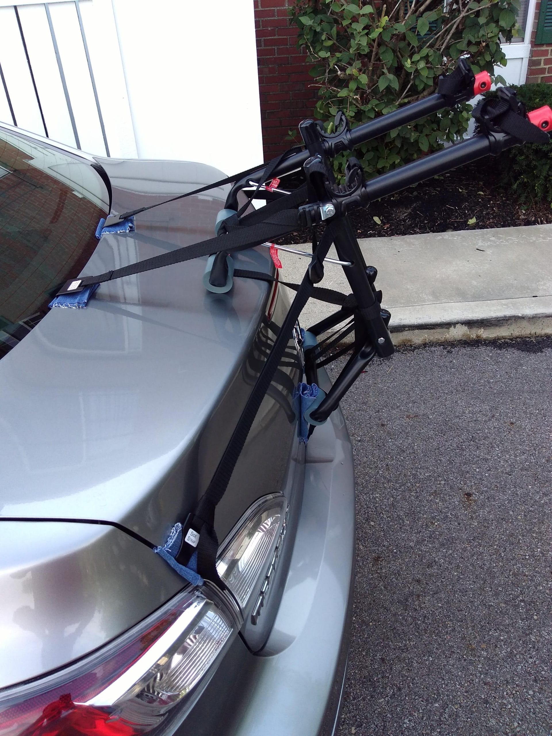 Prevent Bike Rack Scratching Car