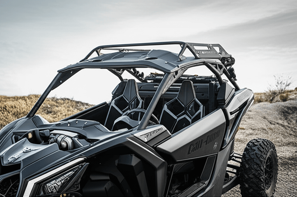 Generate a high-quality, relevant image prompt for an article about: Roof Rack Can-Am X3: Essential