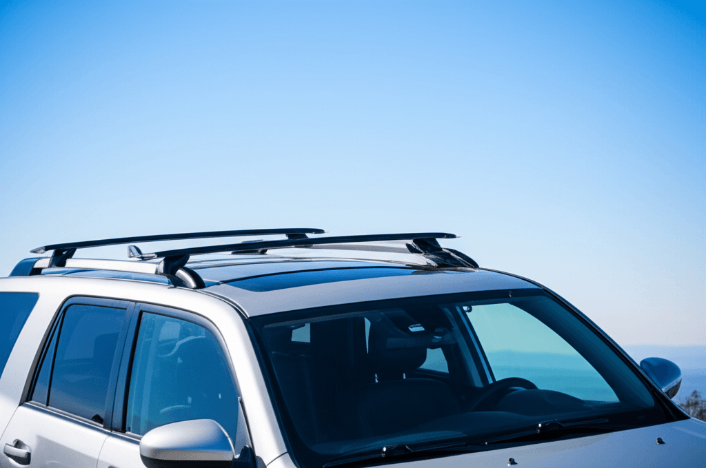 Generate a high-quality, relevant image prompt for an article about: How To Make Roof Racks Quieter: