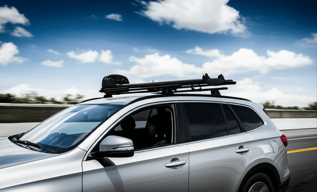 Generate a high-quality, relevant image prompt for an article about: Do Roof Racks Affect MPG? Essen