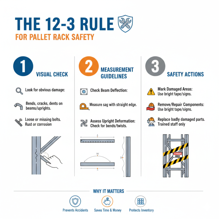 1-2-3 Rule: Inspect Pallet Rack Damage Fast