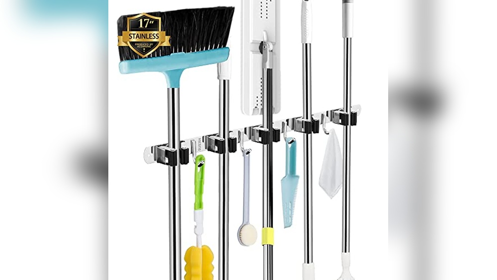Mop And Broom Holder Wall Mount Heavy Duty for Ultimate Home Organization