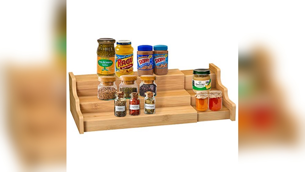 Bamboo Spice Rack Organizer: Maximize Kitchen Space with Stylish Storage
