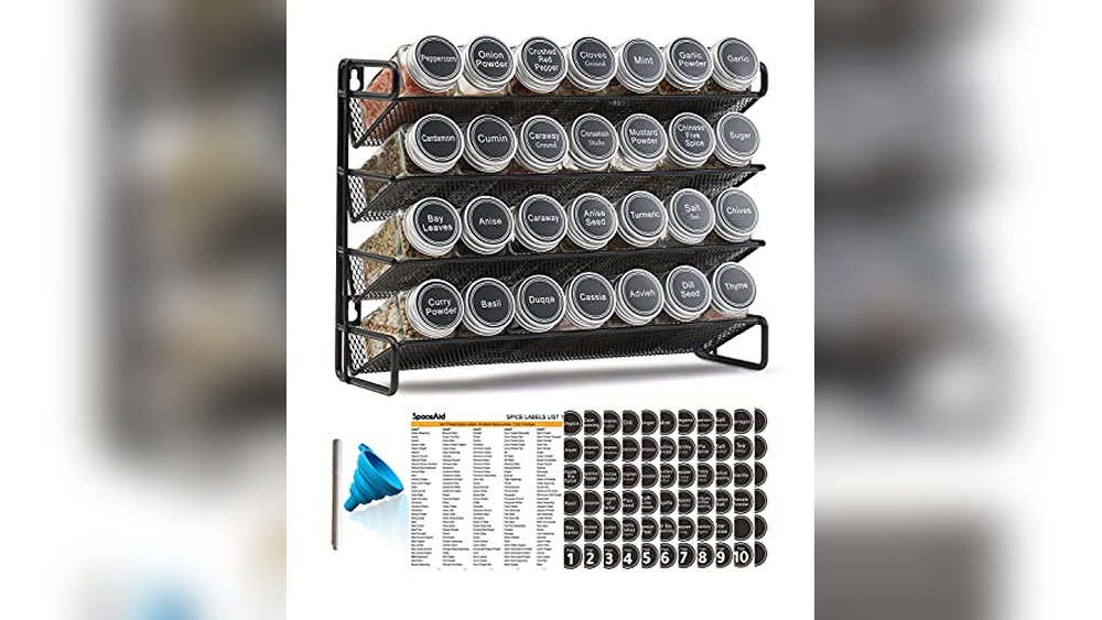 Countertop Spice Rack With Jars: Ultimate Kitchen Organization Solution