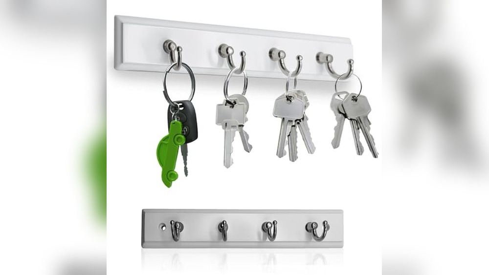 Stylish Key Rack White – Durable & Space-Saving Organizer