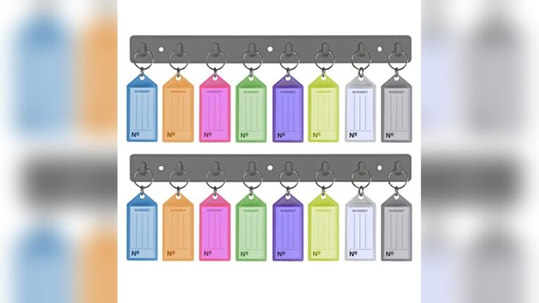 Durable Key Tag Rack for Organized Key Storage