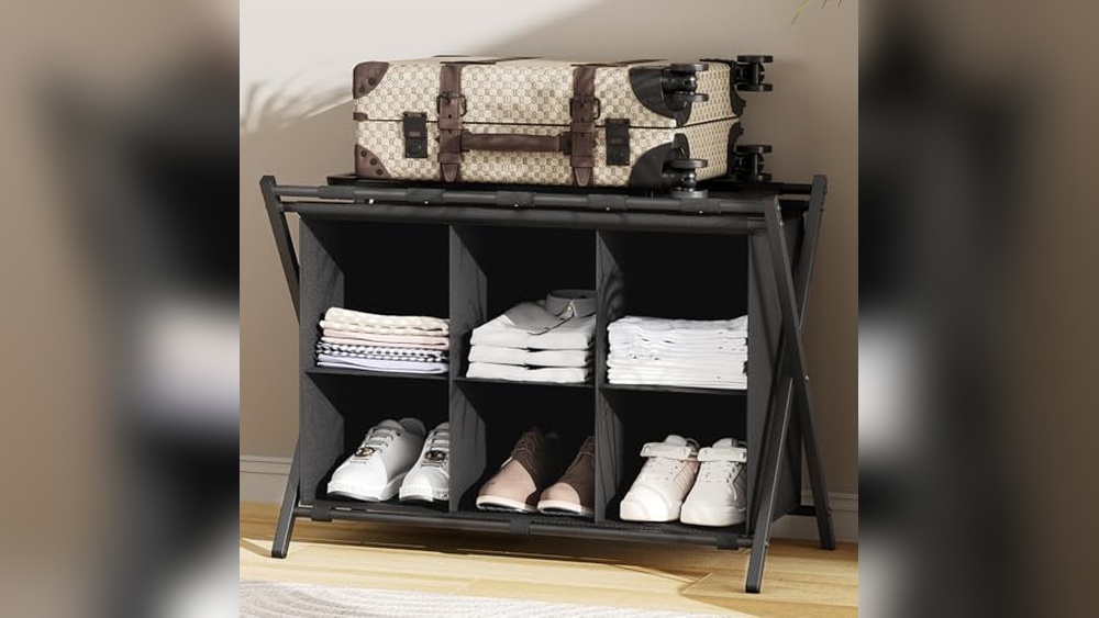 Folding Luggage Rack Large: Durable, Stylish, and Space-Saving Travel Essential