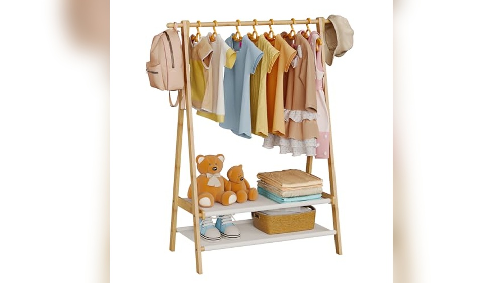 Kids Clothing Rack Foldable: Compact, Stylish Storage for Organized Playrooms