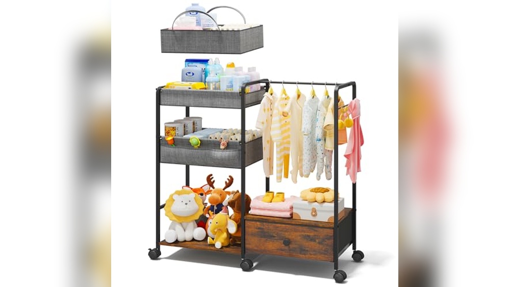Kids Clothing Rack With Shelves: Organize Baby Clothes Stylishly and Easily