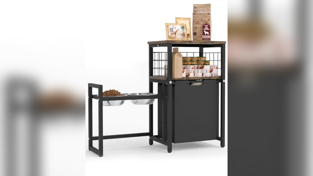 Pet Storage Rack: Ultimate Organizer for Dog Bowls, Toys, and Food