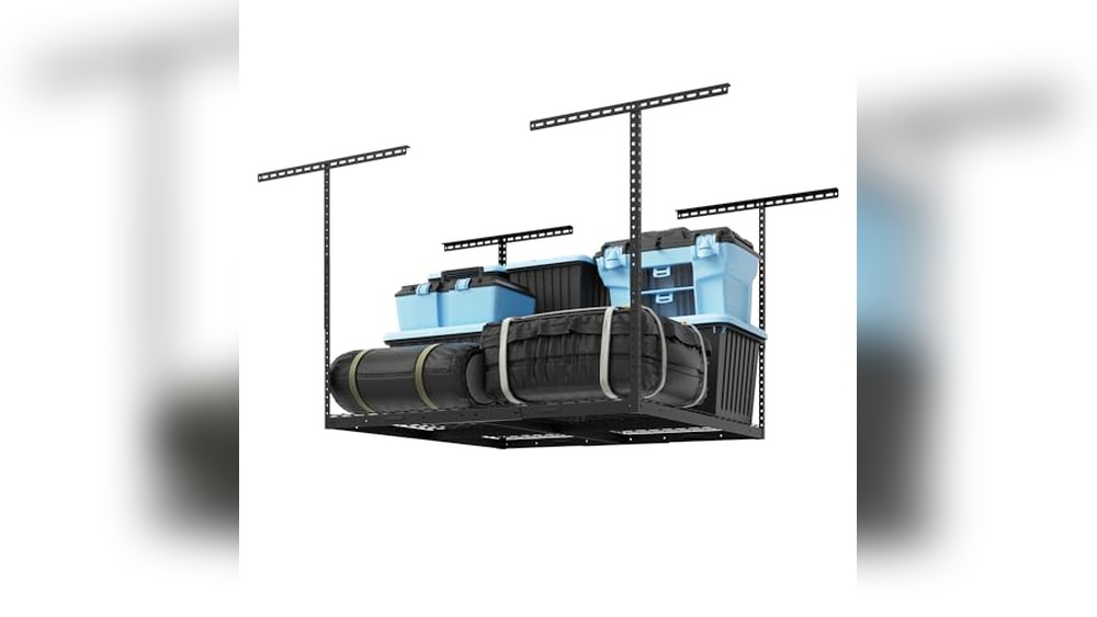 4X4 Overhead Garage Storage Rack: Maximize Space with Heavy-Duty Racks