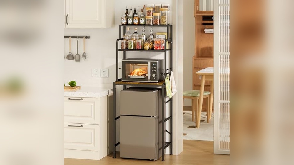 Dorm Room Mini Fridge And Microwave Rack: Space-Saving Storage Solutions