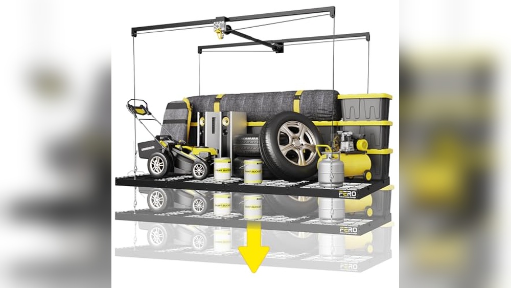 Retractable Overhead Garage Storage Racks for Ultimate Space Saving Solutions