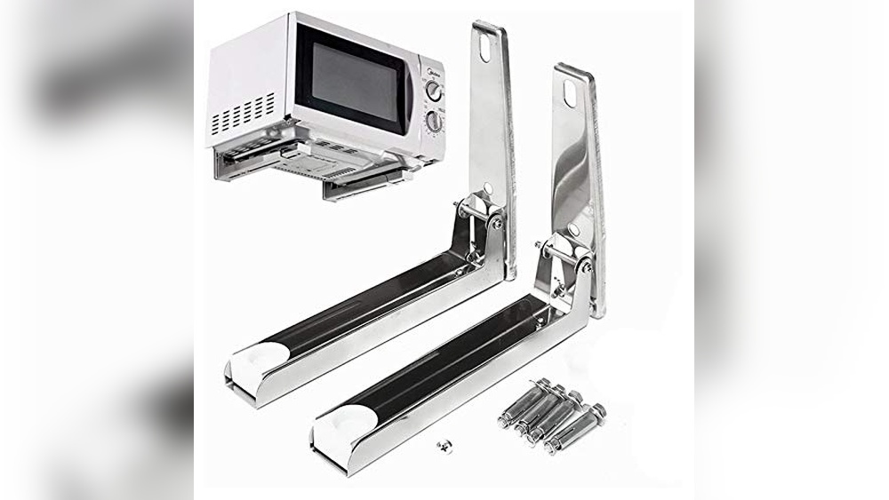 Under Cabinet Microwave Holder Rack: Maximize Kitchen Space with Durable Storage