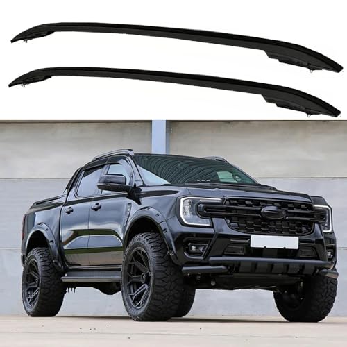 2PCS Roof Rack Rails for Ford Ranger 2024 2025 2026 Cargo... Lightweight and Durable: Our roof rack crossbars a