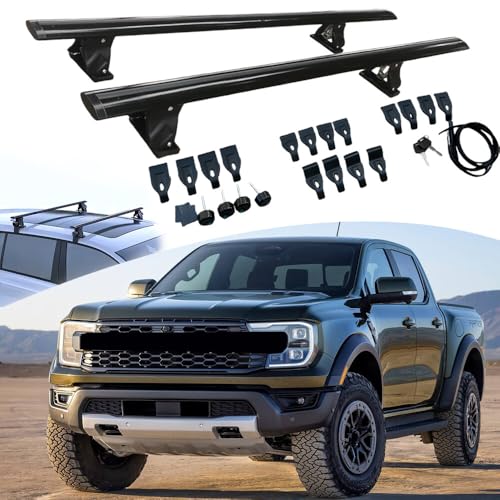 Aluminum Roof Rack Cross Bars Compatible with Ford Ranger... FIT FOR VEHICLE MODEL:Fits for Ford Ranger 2022-20