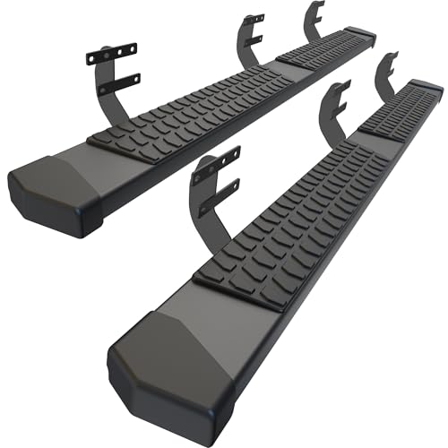 AutoBull 6 Inches Running Boards Side Steps Compatible wi... Fitment: Truck running boards compatible with 2019