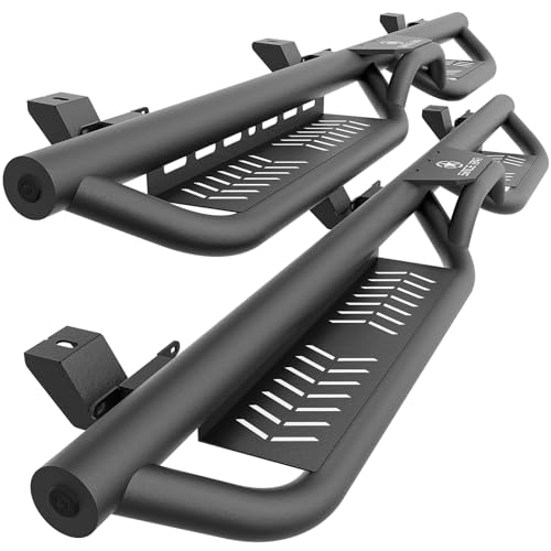 EYOUHZ Running Boards Compatible with 2018-2026 Jeep Wran... 【Compatibility】: EYOUHZ Two Stairs Design Running
