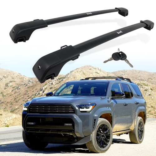 EZREXPM 330LBS Lockable Cross Bars Roof Rack Fit for 2025... FITMENT - Roof racks cross bars fit for Toyota 4Ru