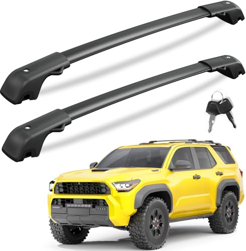 KINGGERI 300LBS Lockable Roof Rack Cross Bars Compatible ... 【Attention & Fitment】KINGGERI roof rack crossbars