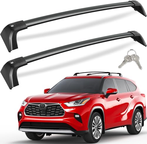 KINGGERI Lockable 260lbs Cross Bars Roof Racks Fit for To... 【Exceed OEM parts in securest and strongest 】Die-c
