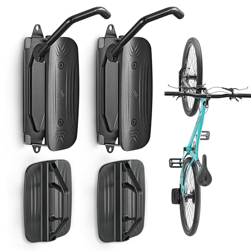 monTEK Swivel Bike Wall Mount, Bike Hangers for Garage, S... 【Strong, Safe & Secure】 monTEK bike wall mount is