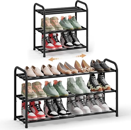 SONGMICS 8-Tier Shoe Rack Organizer freestanding multi-tier entryway shoe storage