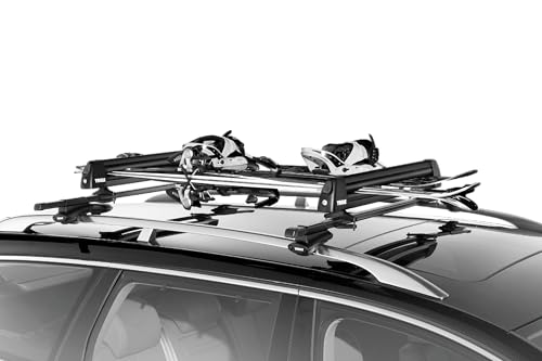 Thule Ski & Snowboard Rack Carrier Includes universal roof rack mounting hardware com