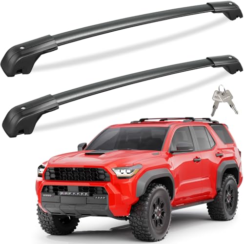 Tuyoung 330lbs Lockable Roof Rack Cross Bars Compatible w... 【Compatible Vehicle】Compatible with Toyota 4Runner