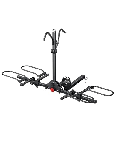 Young Bike Rack Hitch for Car - 200LB 2-Bike Rack Hitch M... SAFE & STABLE FOR CARS & SUVS:This hitch rack secu