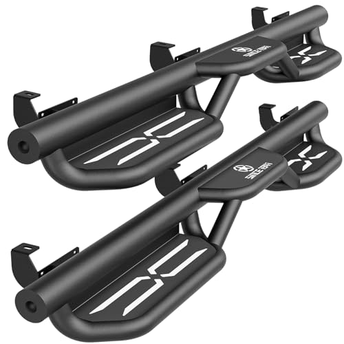 YZONA for Wrangler JL Running Boards Side Steps Compatibl... 【Compatibility】: YZONA Two Stairs Design Running B
