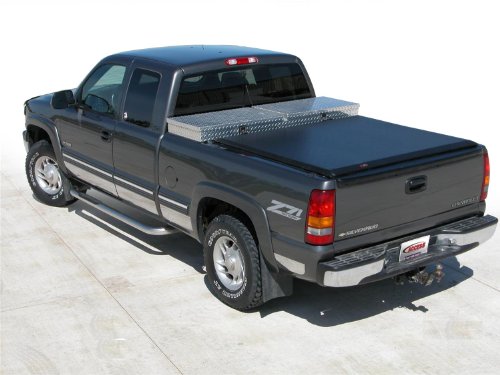 Access 62199 Tool Box Edition Roll-Up Tonneau Cover Designed to protect the truck bed from water, snow