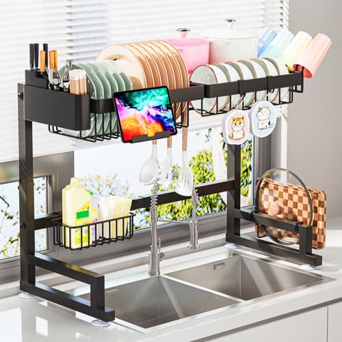 ADBIU Over The Sink Dish Drying Rack (Expandable Height a... 2026 NEW VERSION UPDATED NOW!!!