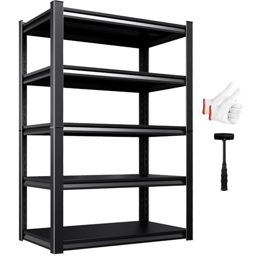 AOAORGG Heavy Duty Metal Garage Shelving Unit, 71.2" H x ... Heavy Duty Load-Bearing & Sturdy Construction: Bui