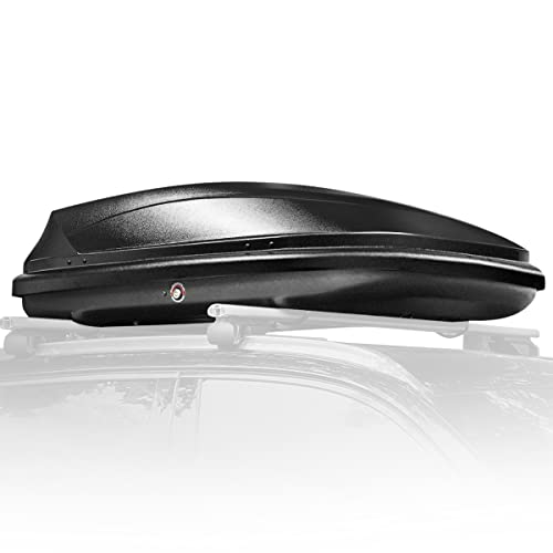 Auto Dynasty Heavy Duty Hard Shell Roof Top Mount Car Sto... Universal Fit - This roof top storage box is unive