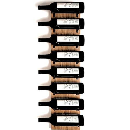 Blue River Goods Wine Rack Wall Mounted | Wooden Wall Win... Wooden Wine Rack: Add a touch of modern rustic cha