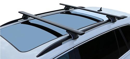 BRIGHTLINES All Black Heavy Duty 220 lbs Wing Shaped 54" ... A pair of 54" universal cross bar roof rack mounts