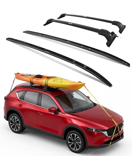 DEEPACE Lockable Roof Rack System for Mazda CX5 CX-5 2017... PERFECT FIT FOR MAZDA CX5 – NO DRILLING REQUIRED: