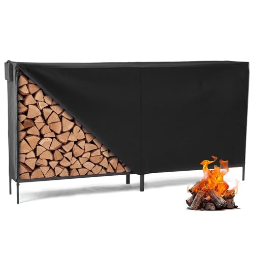 DUMOS 8FT Heavy Duty Firewood Storage Rack, Heavy Duty Fi... Heavy Duty Strength Rack: DUMOS 8ft firewood rack
