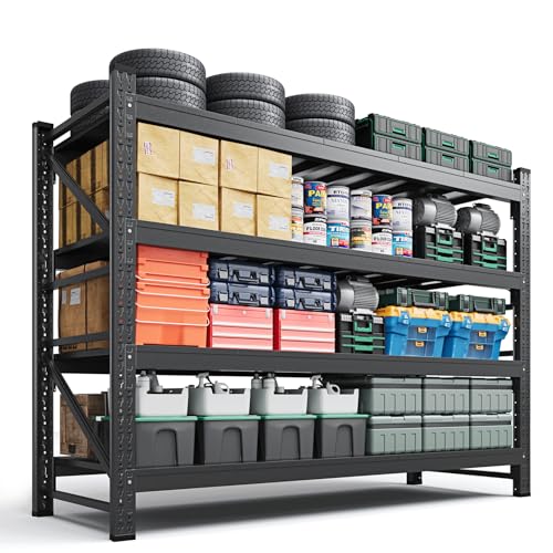 Letaya 6000LBS Storage Shelves Heavy Duty,79" W Garage Sh... 79" W x 24" D x 79" H GARAGE STORAGE SHELVING UNIT