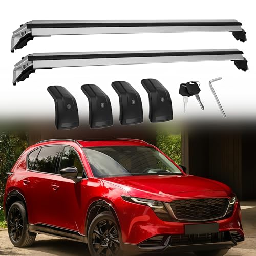 Longyeauto Crossbar Fits for Mazda CX-5 CX5 2026+ Lockabl... Fits for: Mazda CX-5 CX5 2026+