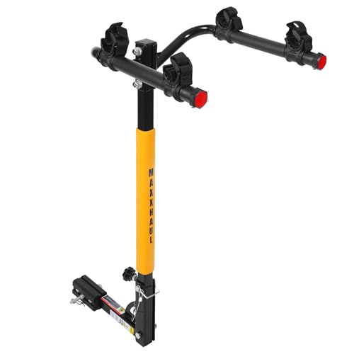 MaxxHaul 50025 Hitch Mount 2-Bike Rack for Cars, Trucks, ... Enhanced Durability: This bike rack is equipped wi
