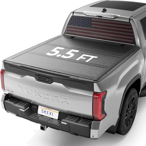 SKEXI Low Profile Truck Bed Tonneau Cover for Toyota Tund... Tool-Free One-Person Installation, Drill-Free & No