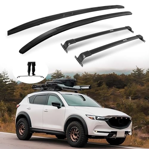 SNIXWOO Enhanced 220 LBS Roof Racks & Side Rails for Mazd... Upgraded from the OE-Style: All Aluminum Roof Bar