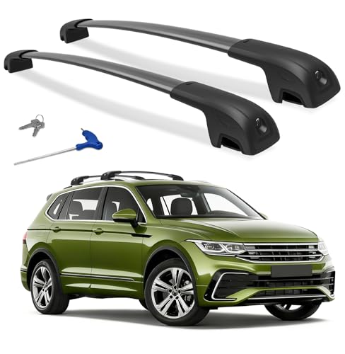 Soruci 300lbs Roof Rack Cross Bars Compatible with Volksw... Vehicle Compatibility: Roof rack crossbars Compati