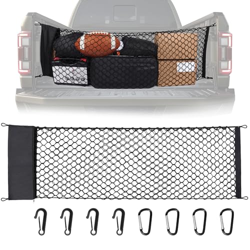 SS VISION Truck Bed Cargo Net, Truck Bed Storage Net with... Upgraded Storage Bag: Improved Cargo Net When You'