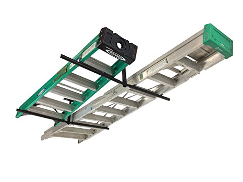 StoreYourBoard Adjustable Overhead Ladder Rack – Garage O... INDOOR LADDER STORAGE SHELF - Maximize garage orga