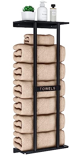 STWWO Towel Racks for Bathroom, Bathroom Towel Storage Wa... Bathroom Towel Storage: If don't have a linen clos