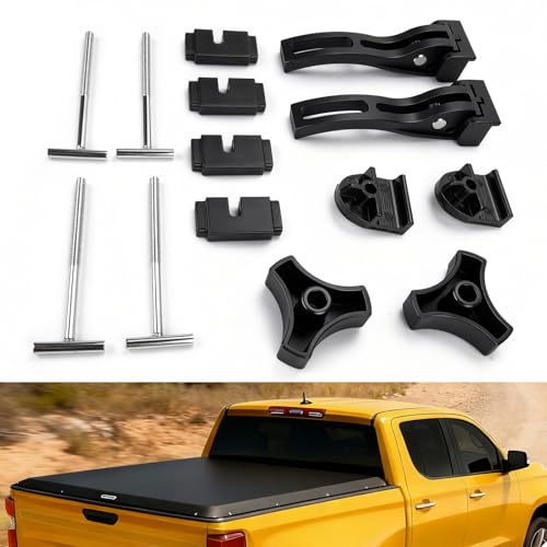 Tonneau Cover Clamp for Hard Tri-fold & Quad-fold Truck B... Compatibility:The fastener can be used perfectly w