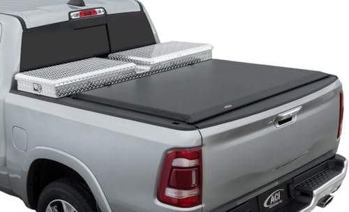 Tonneau Cover - Toolbox | Soft Roll-Up | Low Profile | Bl... Direct OE Replacement: Matches factory specificati